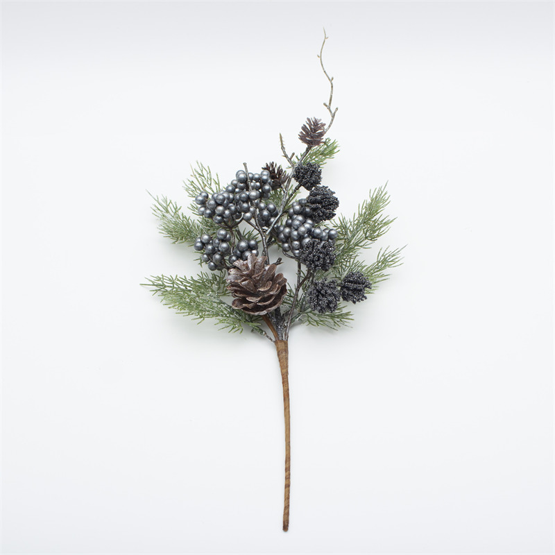 Light Blue Berry Spray Christmas Artificial Stem