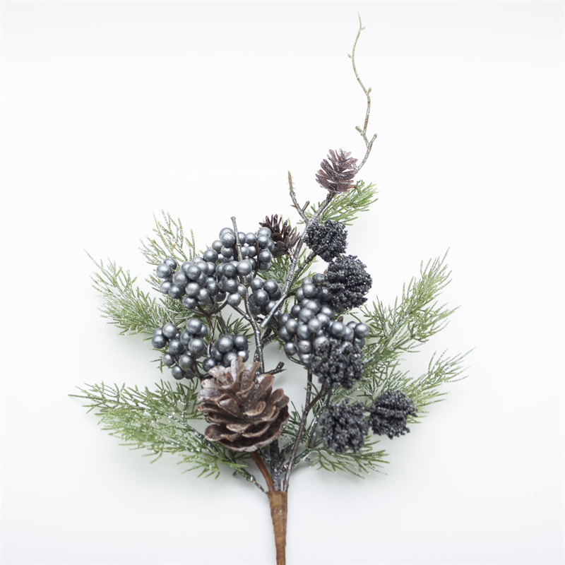Light Blue Berry Spray Christmas Artificial Stem