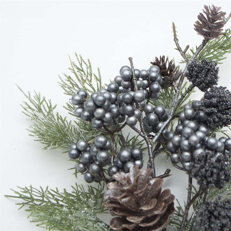 Light Blue Berry Spray Christmas Artificial Stem