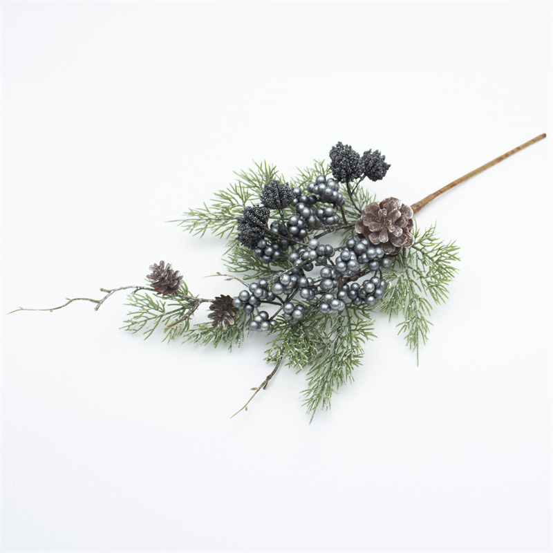 Light Blue Berry Spray Christmas Artificial Stem