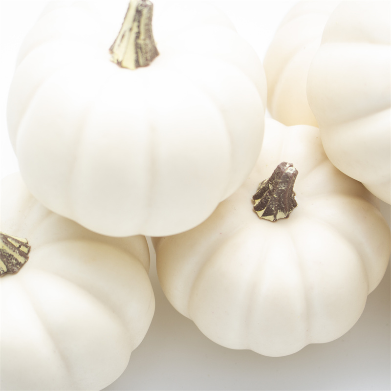 Small White Faux Pumpkins