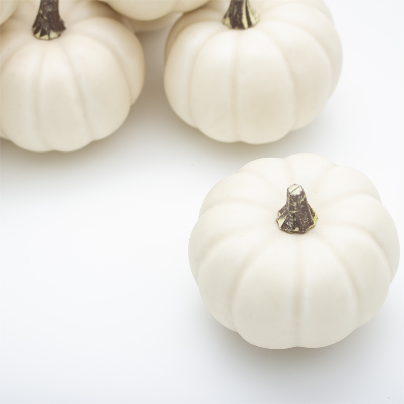 Small White Faux Pumpkins