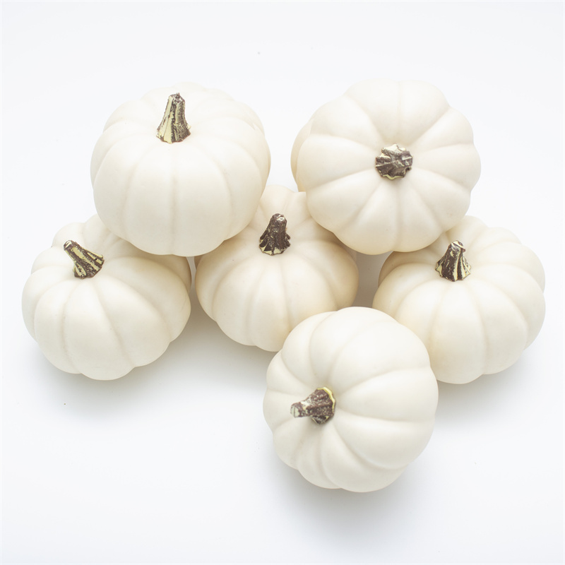 Small White Faux Pumpkins