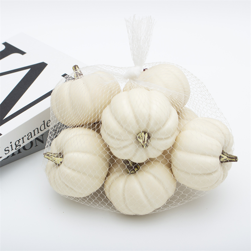 Small White Faux Pumpkins
