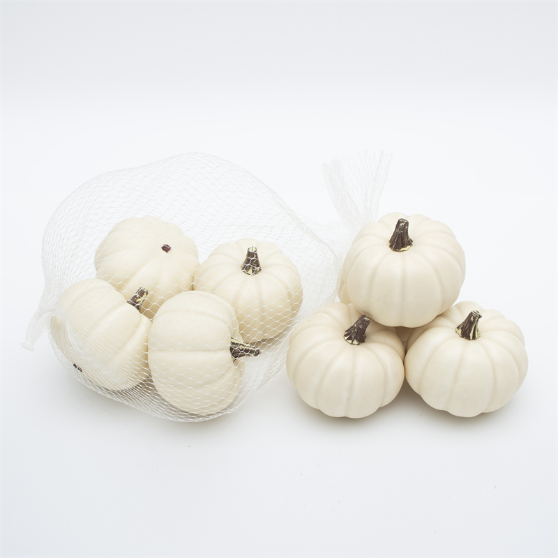 Small White Faux Pumpkins